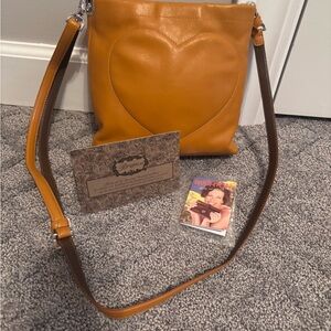 BRIGHTON JODI  Orange Romantic & Victorian 2 in 1 Reversible Shoulder Bag